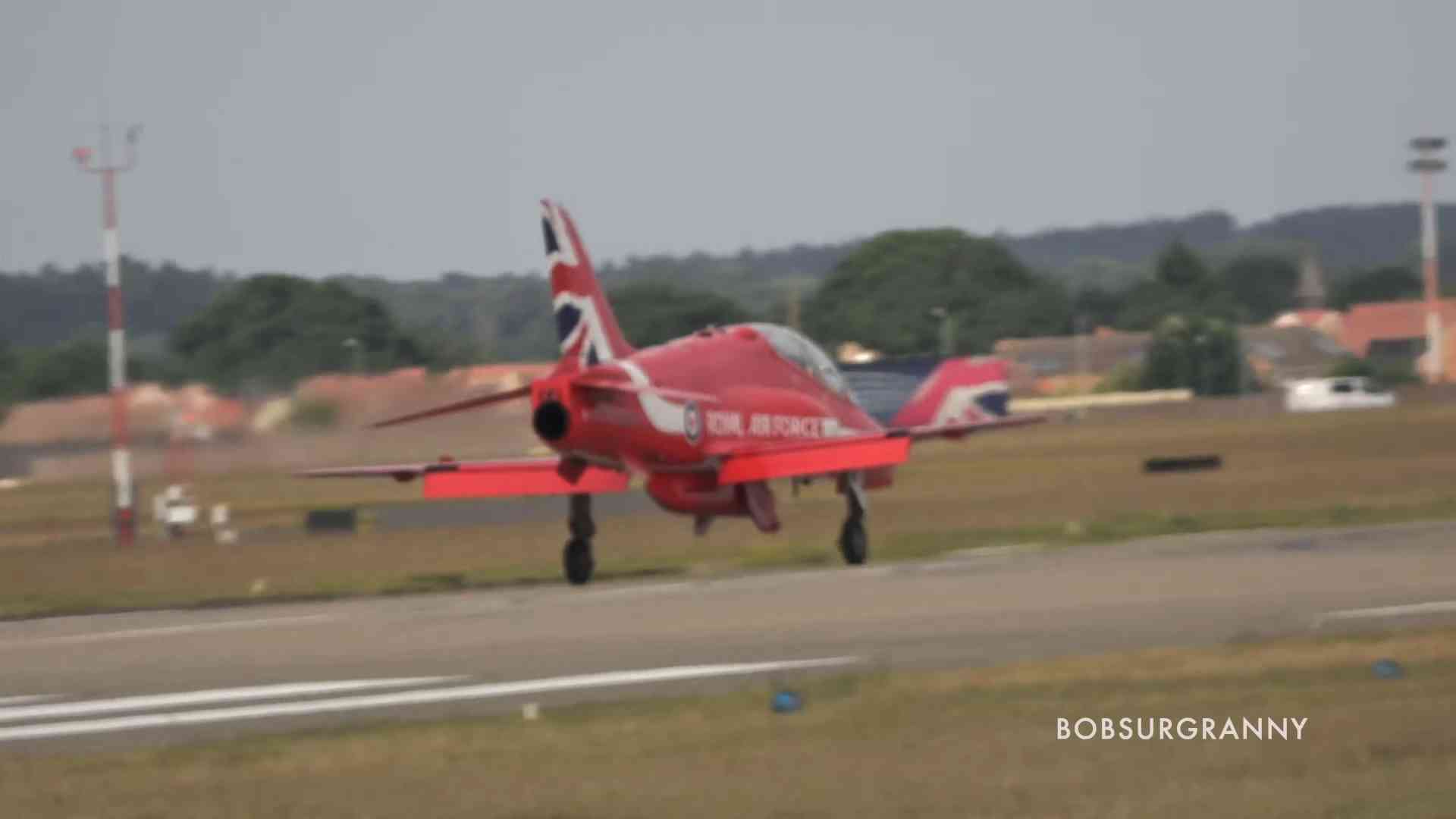 A security threat stopped the Red Arrows just moments before takeoff
