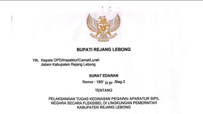 OPD Rejang Lebong Tetap Buka Saat Libur Nataru 2026, Tidak Ada WFA