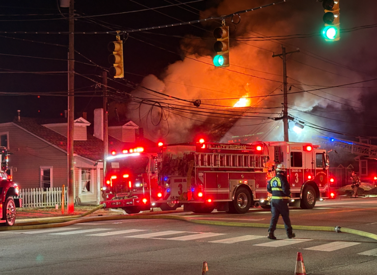 Crews battle Durham house fire
