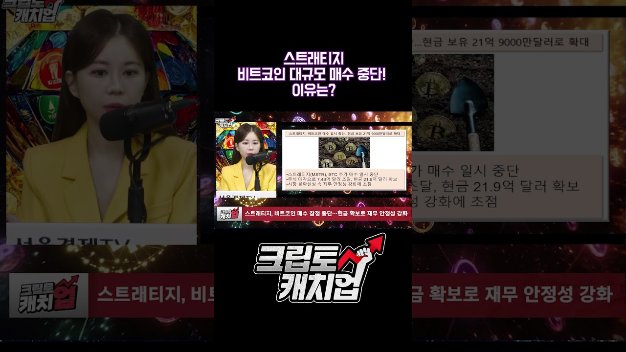 마이클 세일러, 비트코인 대규모 매수 중단! 이유는? | Watch