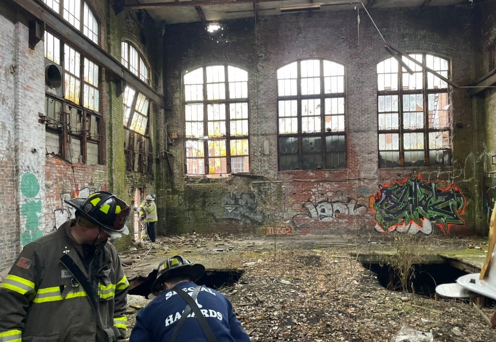 Providence firefighters rescue man trapped in vacant mill
