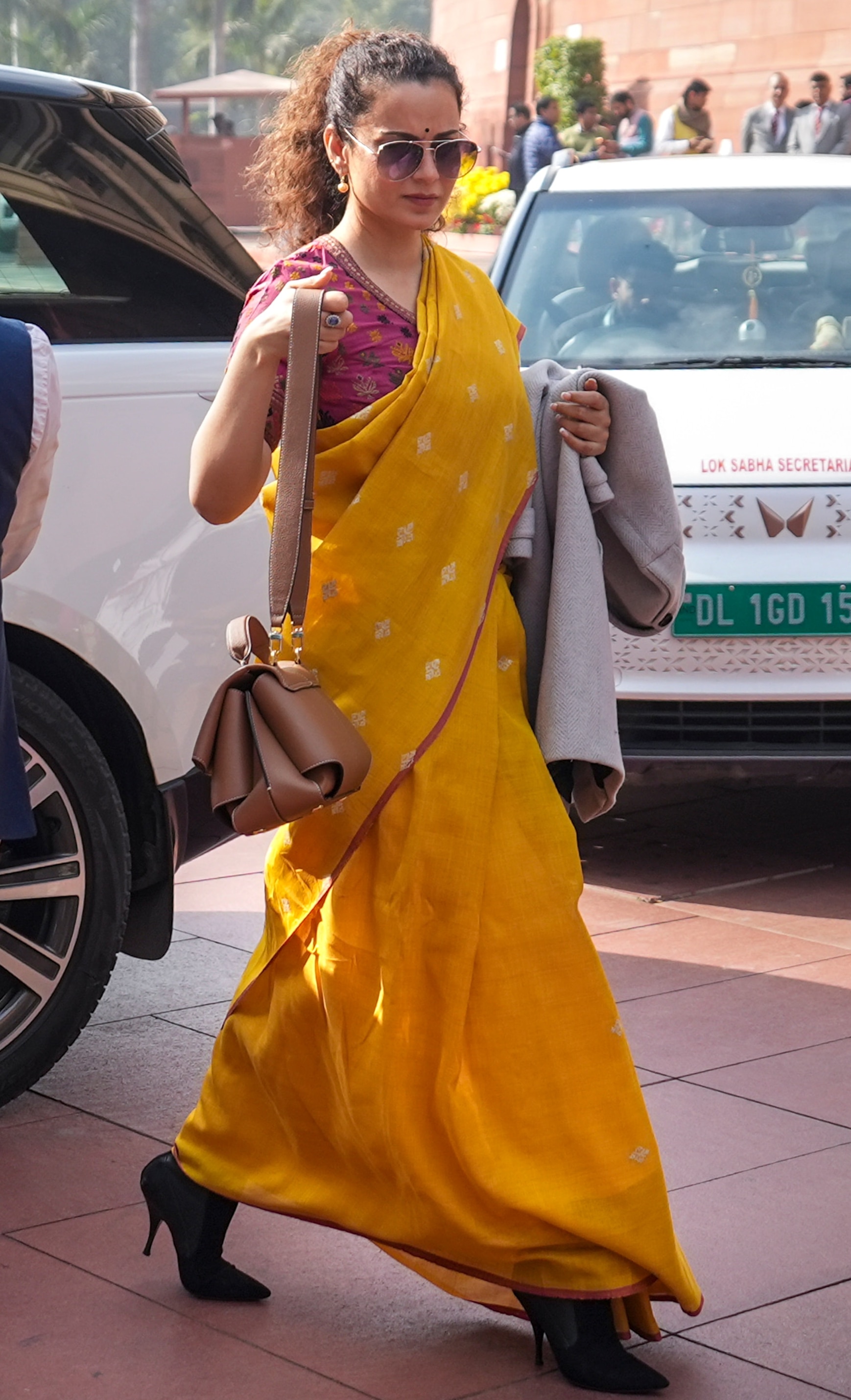 Kangana Ranaut's winter sarees steal the spotlight in Parliament