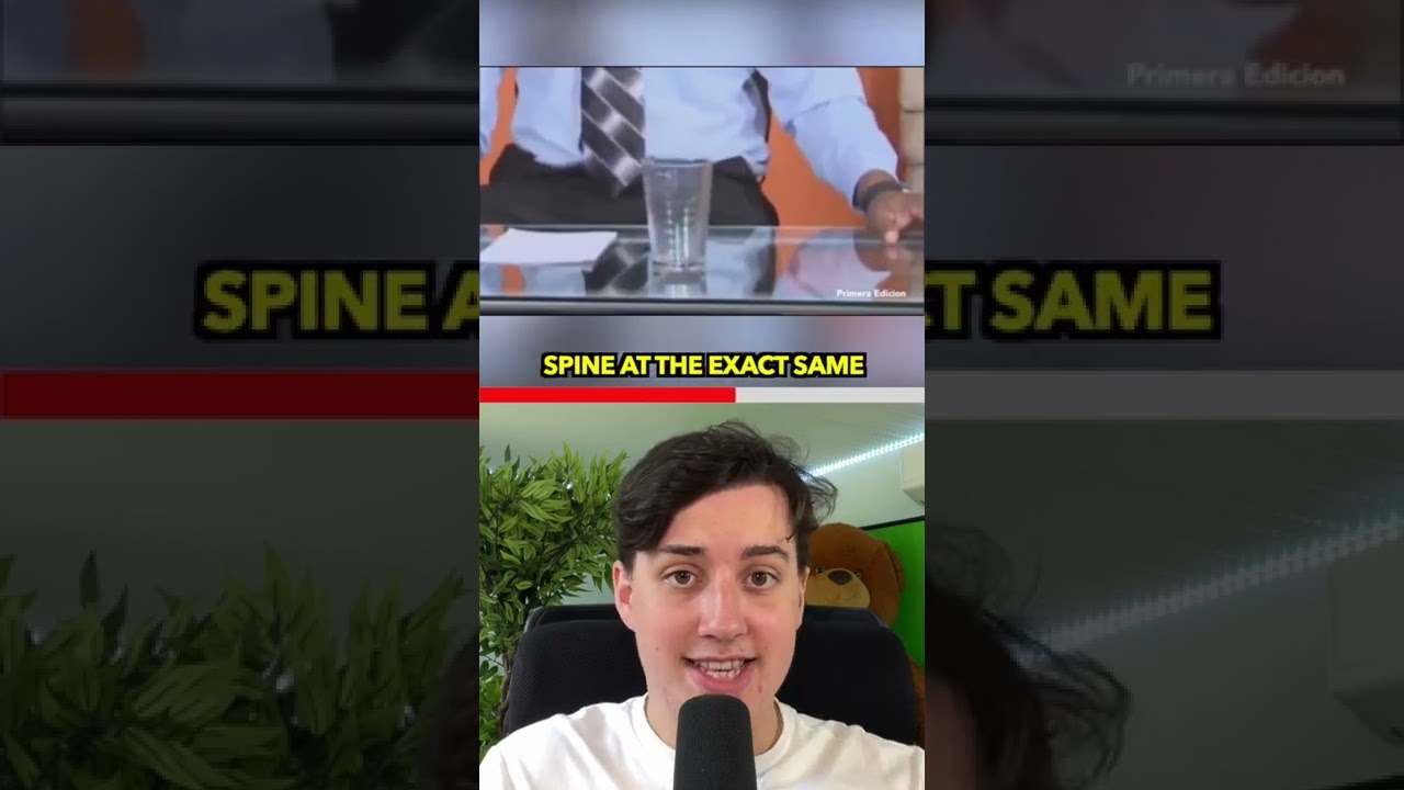 A screenshot of the most shocking moment from Hammy TV