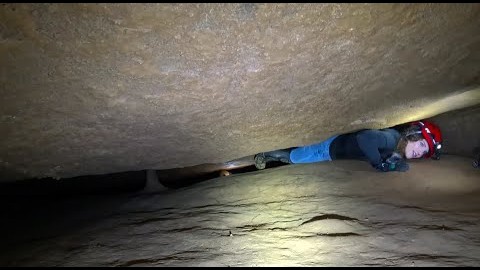 Her first time caving took her through the tightest passage in the system
