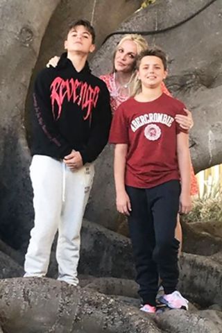 Britney Spears/Instagram Britney Spears con sus hijos Jayden y Preston.