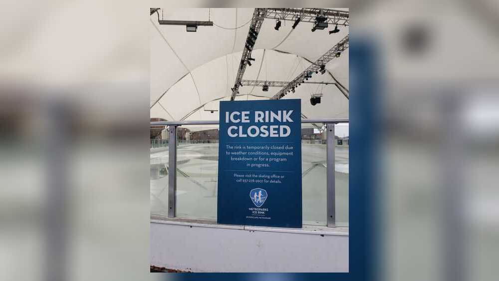 Warm weather temporarily closes ice rink at local park
