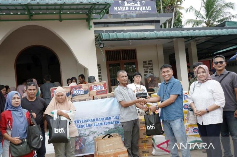 BTN cairkan bantuan Rp12,36 miliar untuk korban banjir Sumatera