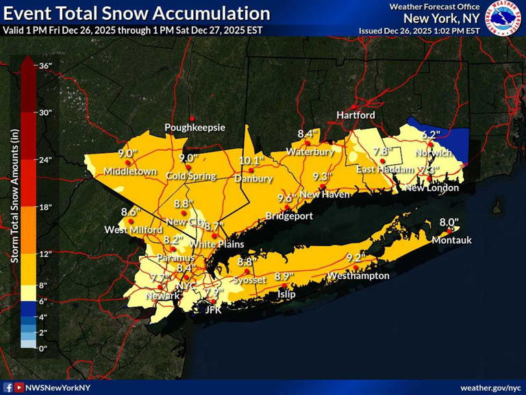 Brand-new snowfall map: Highest accumulation in years now expected in ...