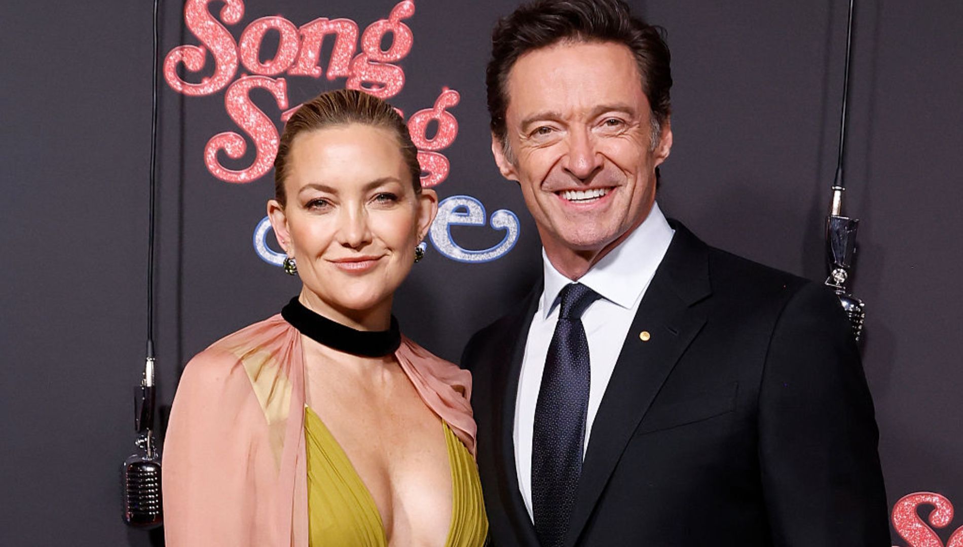 Red carpet: Kate Hudson and Hugh Jackman at the premiere of Song Sung Blue