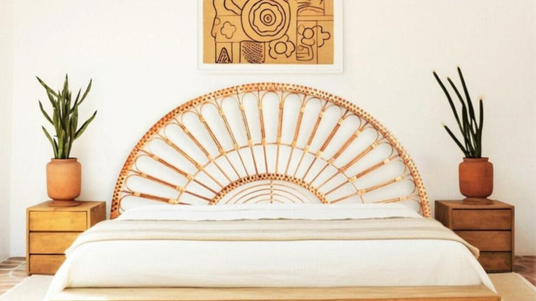 The headboard trend in 2026 is making bedrooms feel warm & balanced