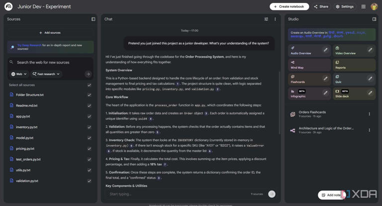 I fed my entire codebase into NotebookLM and it became my best junior ...