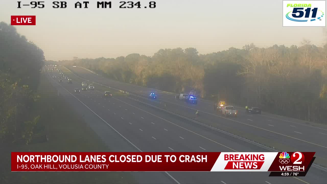 Woman on motorcycle killed crash on I-95 in Volusia County