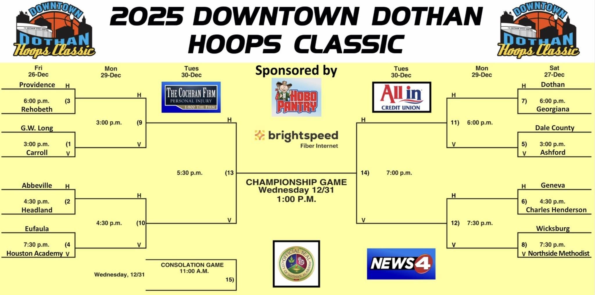 Watch Live: Downtown Dothan Hooops Classic (Eufaula vs. Houston Academy ...