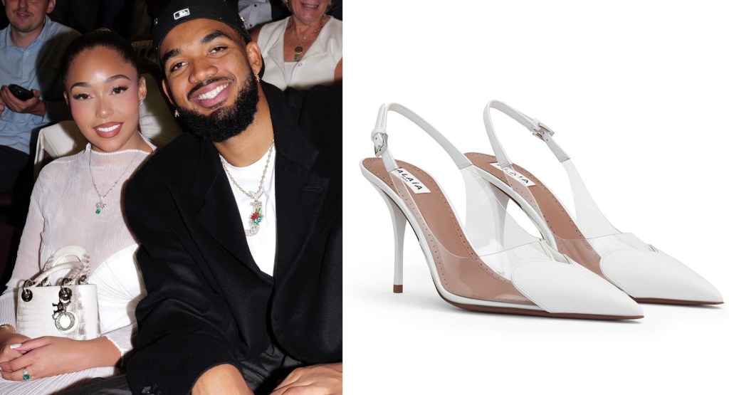 Jordyn Woods adds a romantic touch to her engagement look with Alaïa