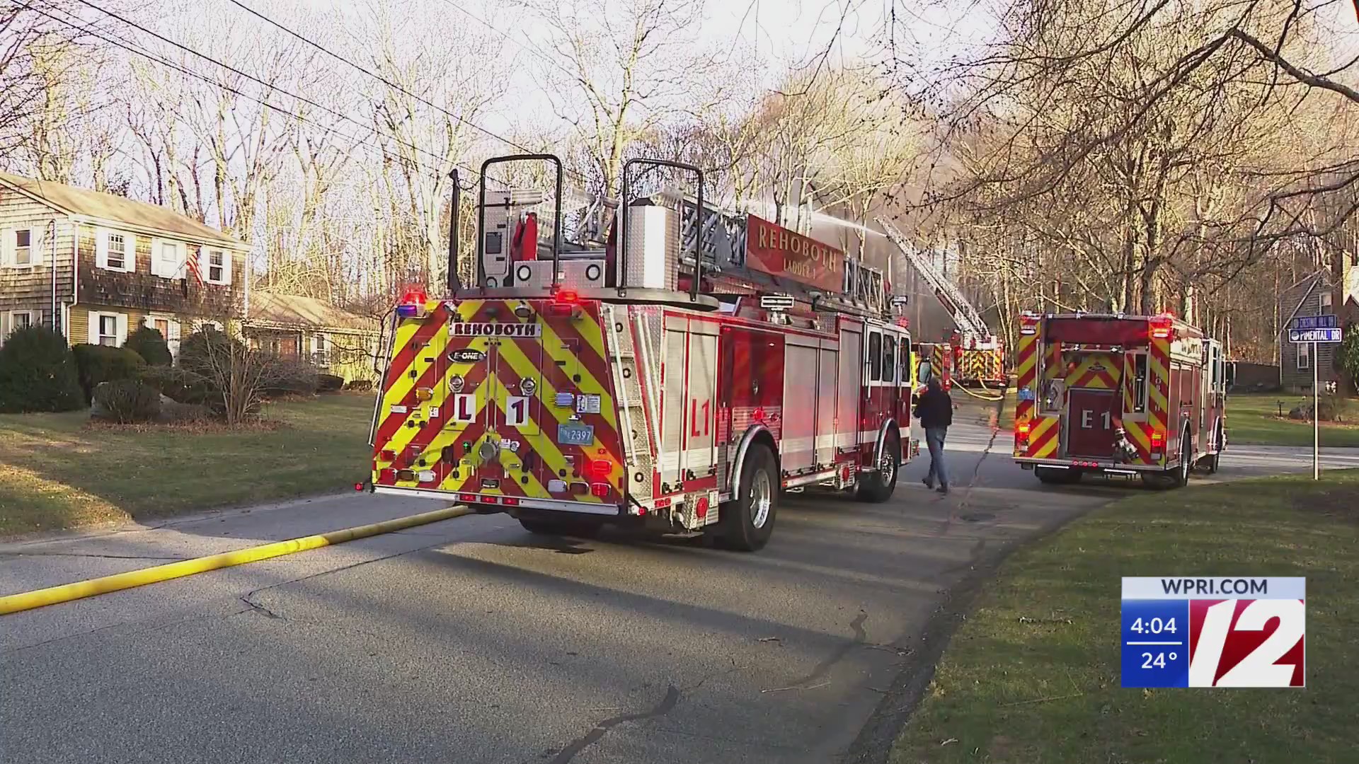 Crews battle fire at home in Seekonk