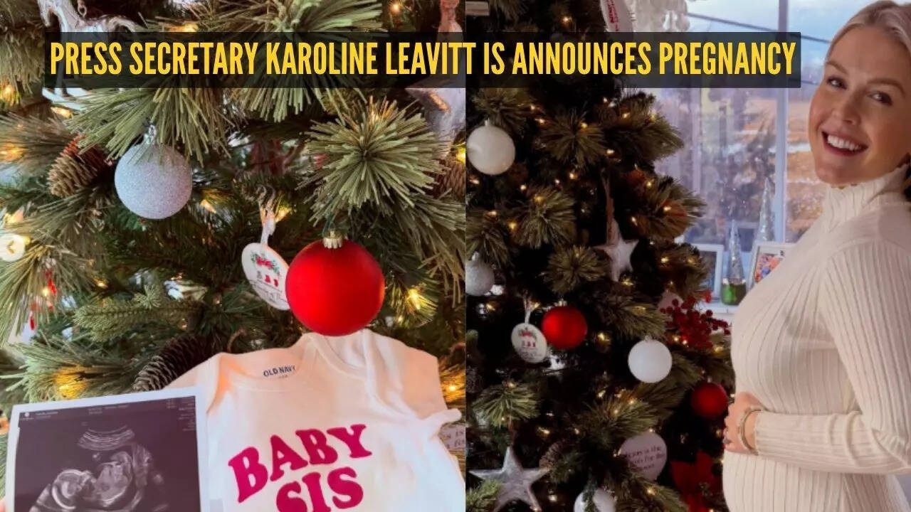 White House press secretary Karoline Leavitt announces second pregnancy