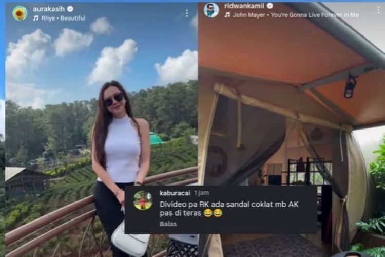 Ridwan Kamil dan Aura Kasih Dikabarkan Liburan ke Tempat Glamping