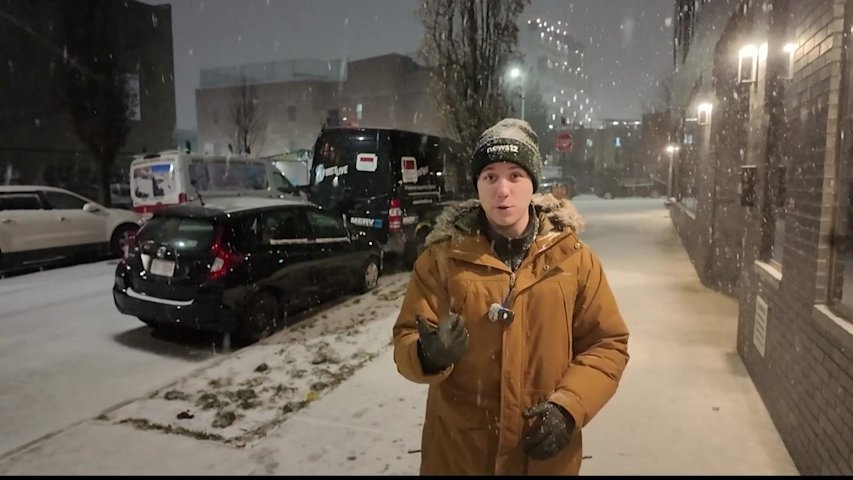Snowfall picks up across Brooklyn