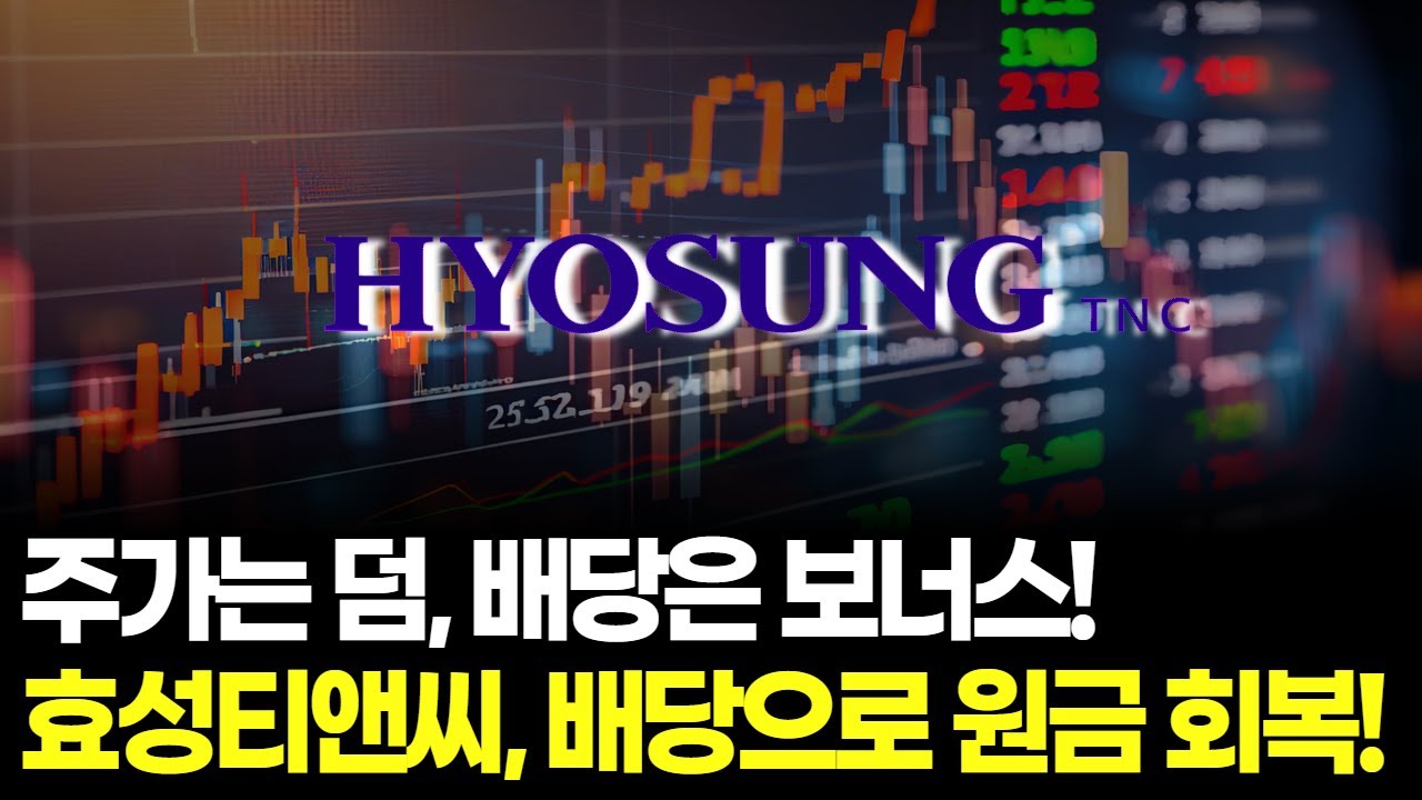 주가는 덤, 배당은 보너스! 효성티앤씨, 배당으로 원금 회복! | Watch