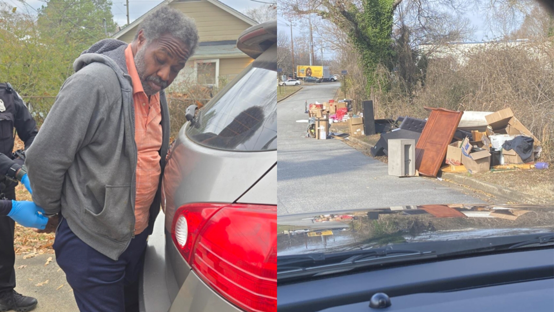 Man arrested for illegal dumping in DeKalb neighborhood, police say