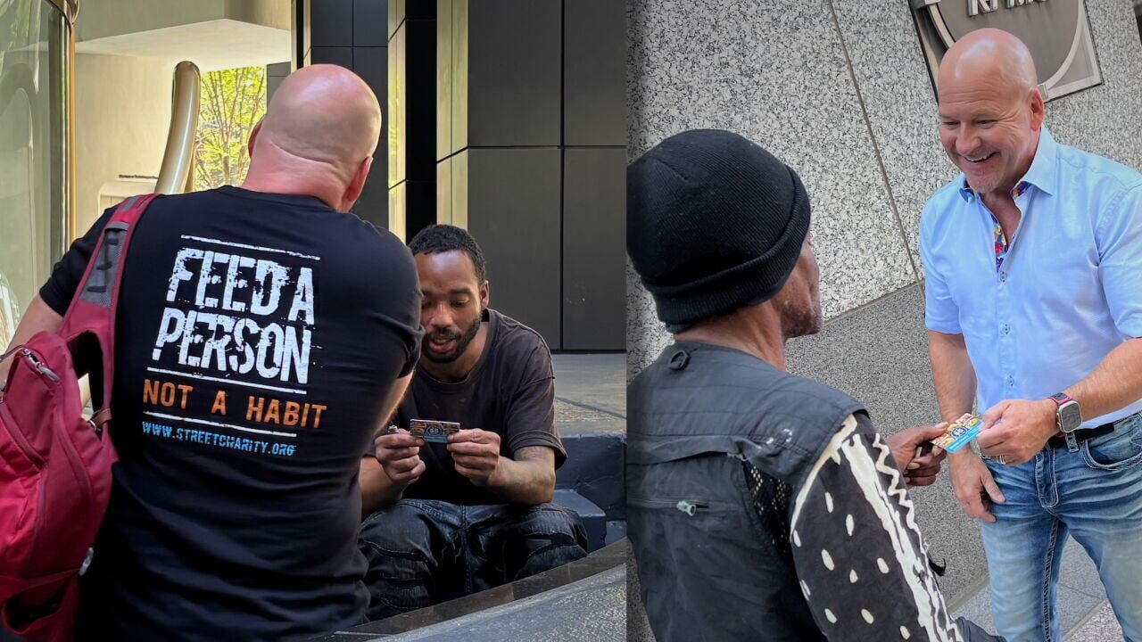 Street Charity offers food gift cards to homeless