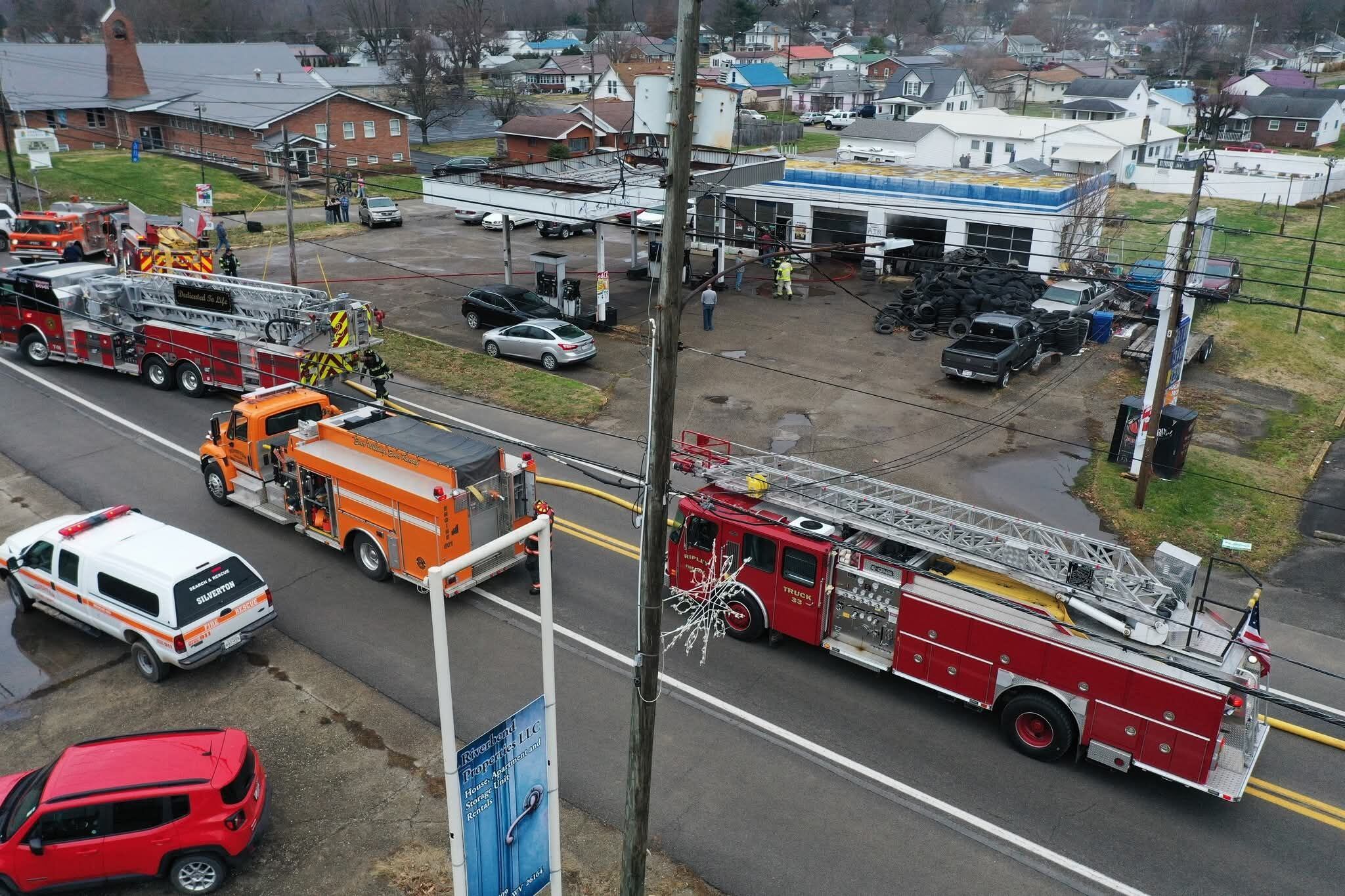 Marathon catches fire on Christmas Day in Ravenswood