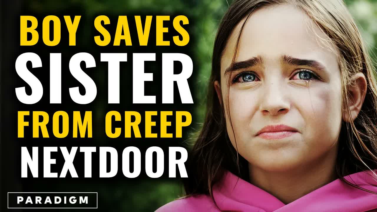 Boy saves 8 YO sister from creep next door