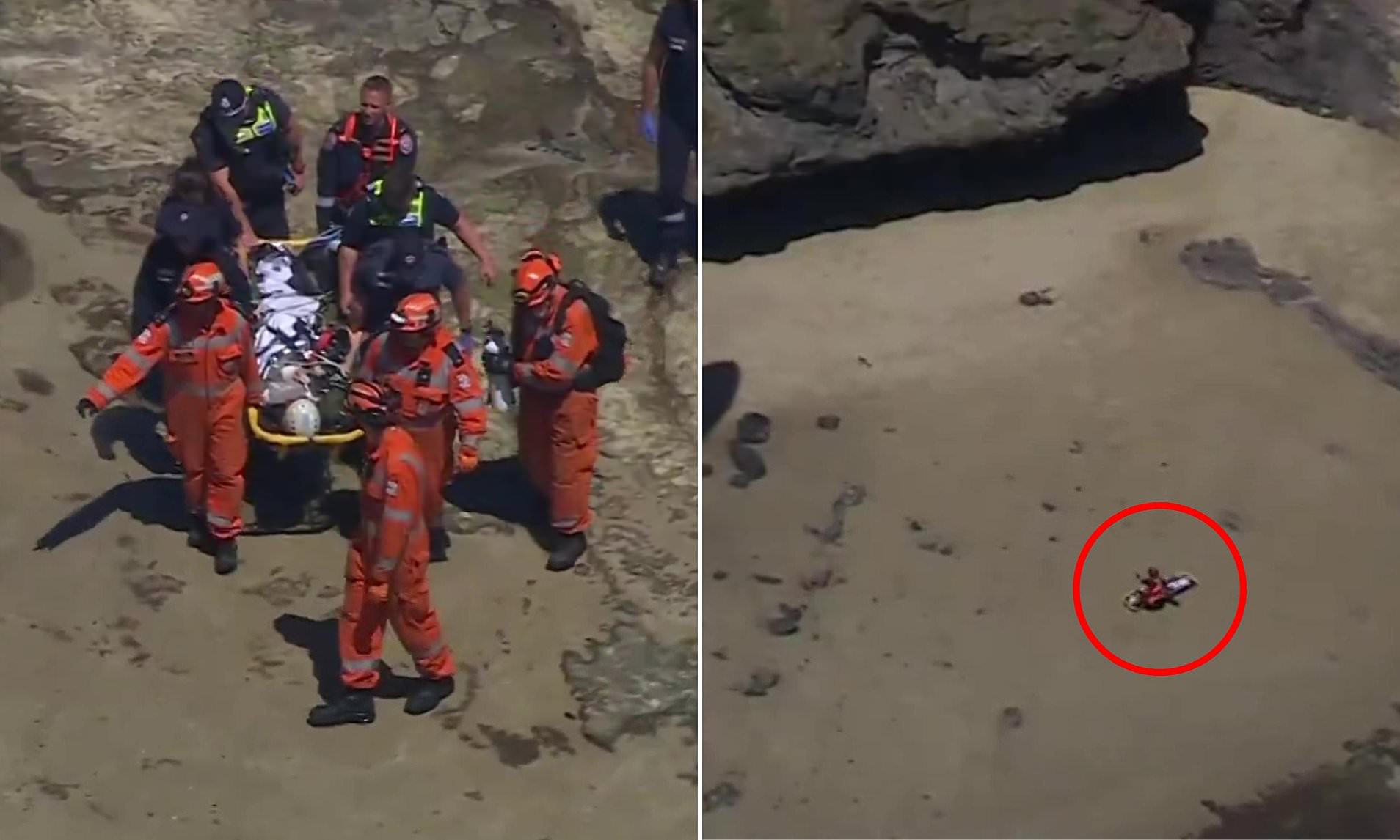 Woman on holiday in Australia falls metres from a rock in a dramatic ...