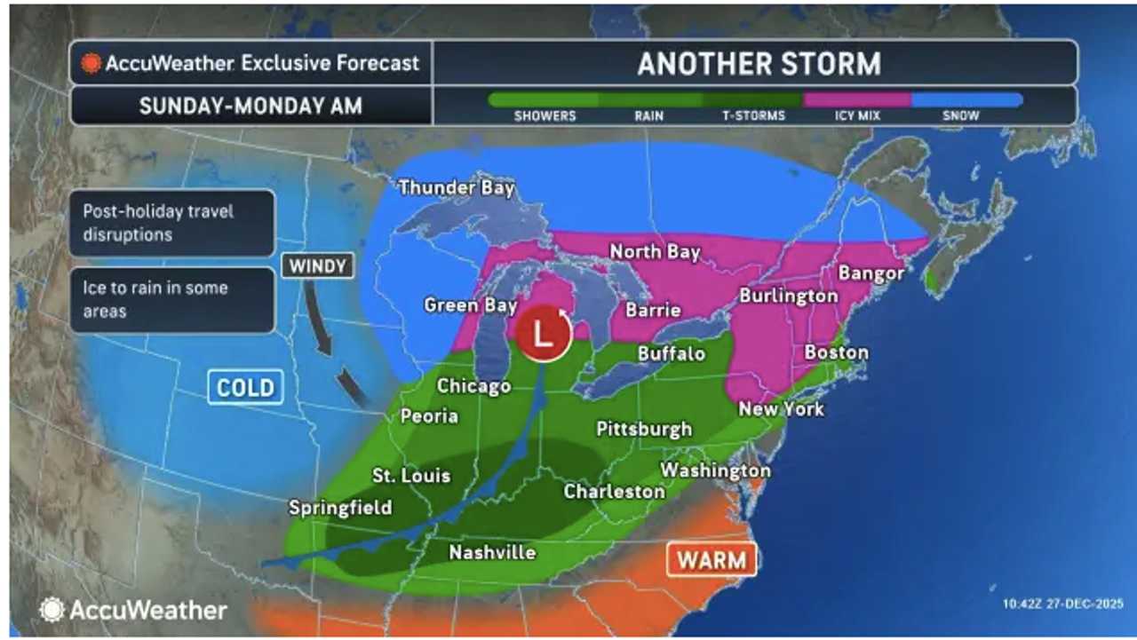Cross-country storm will bring heavy rain, icy mix, gusty winds to ...