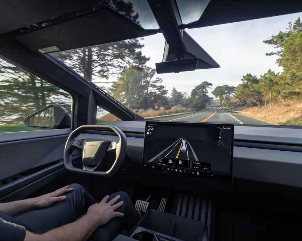 Review: Inside the Tesla Cybertruck’s minimalist cabin and its space ...