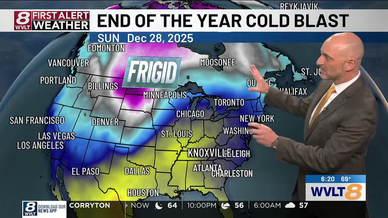 Gusty wind and rain arrives Sunday night ahead of the next cold front