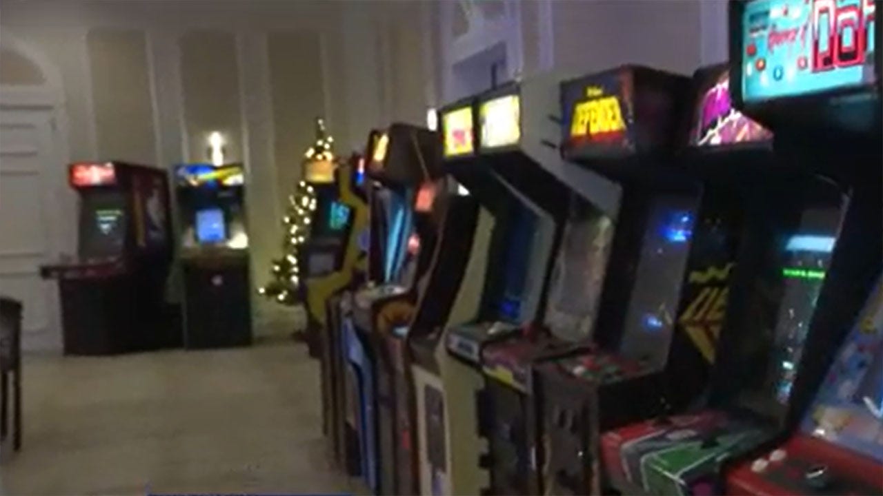 Santa's pop-up arcade at the Ingleside Hotel, holiday family fun