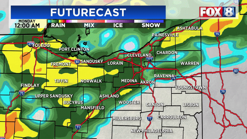 Quiet night ahead of high winds, rain and snow