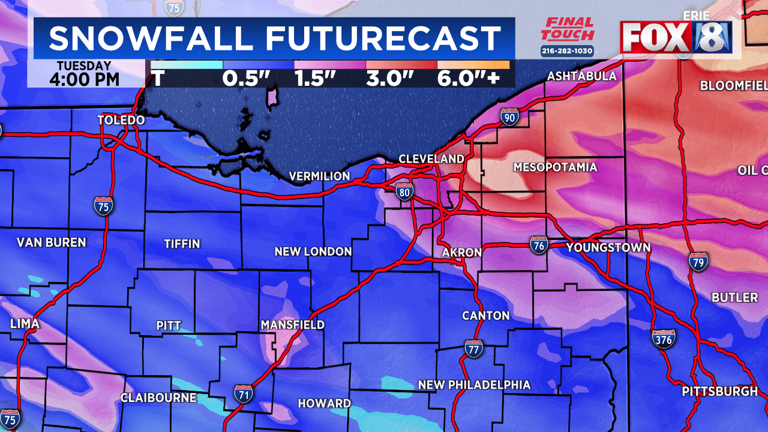 Quiet night ahead of high winds, rain and snow