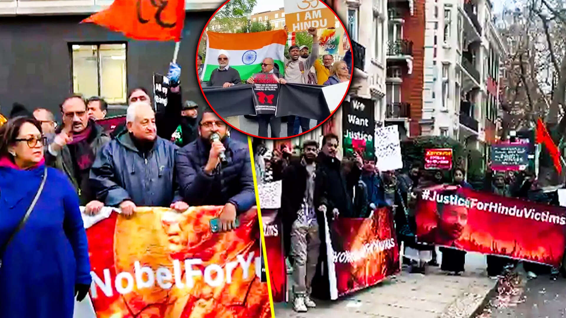 'Hindu lives matter': Protest outside Bangladesh High Commission in ...