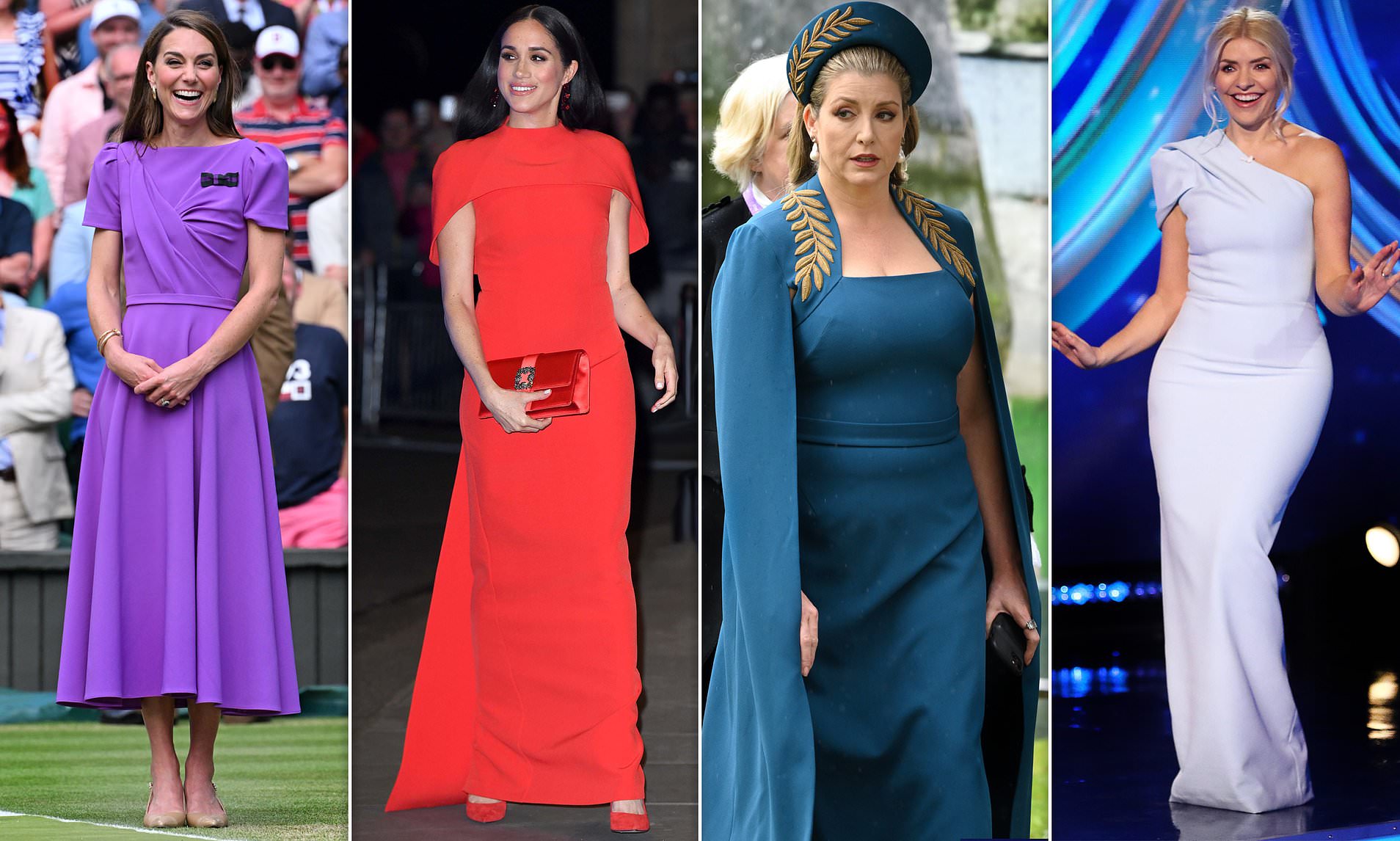 strapless open back dress Teal Blue Princess Kate Middleton V Neck Dress Lace Sleeves Prom Red C –  Hoprom