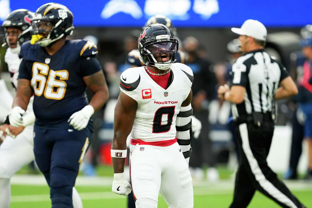Houston Texans key play: Azeez Al-Shaair's interception halts LA ...