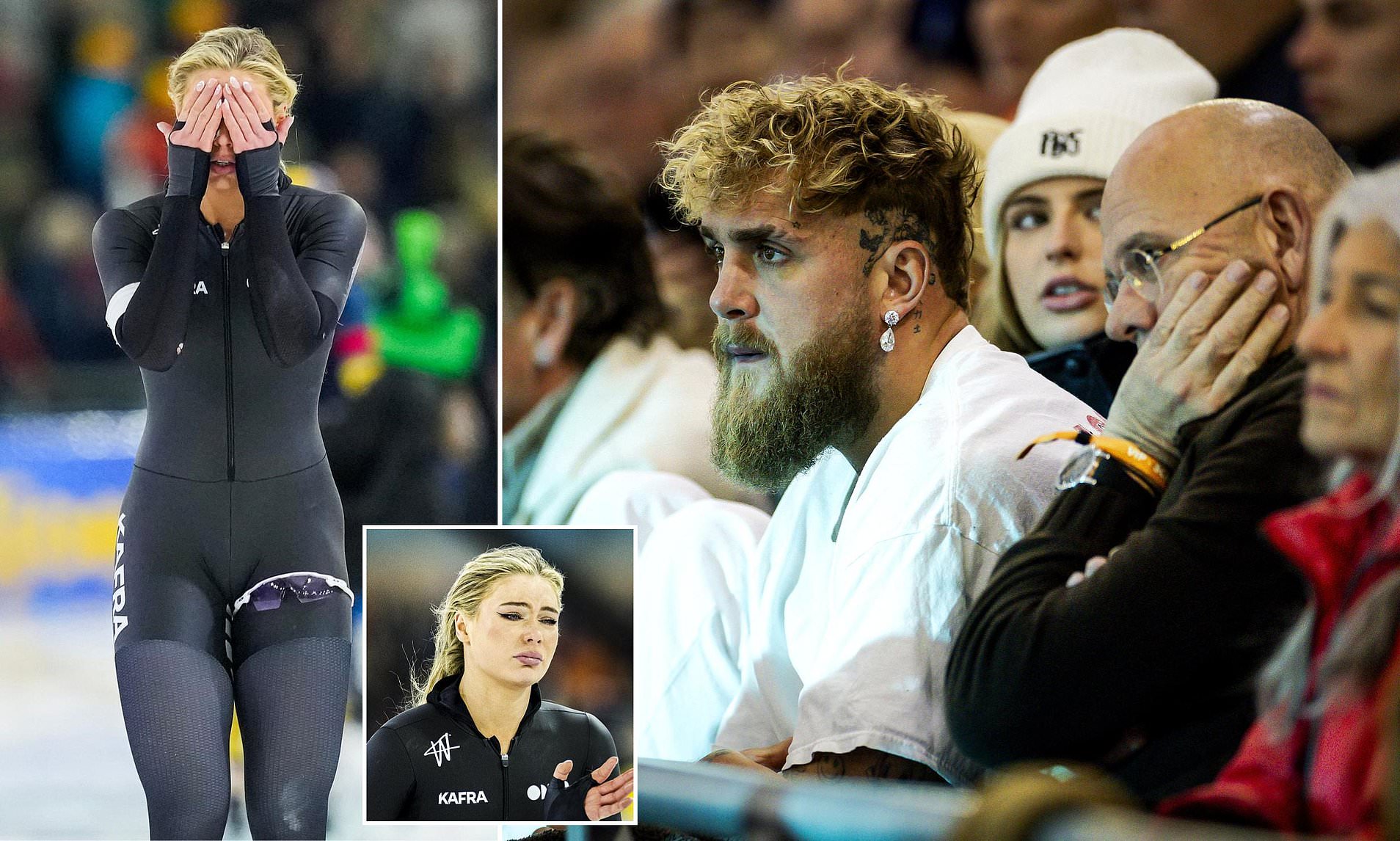 Jake Paul watches helplessly as fiancee leaves Olympic qualifying in