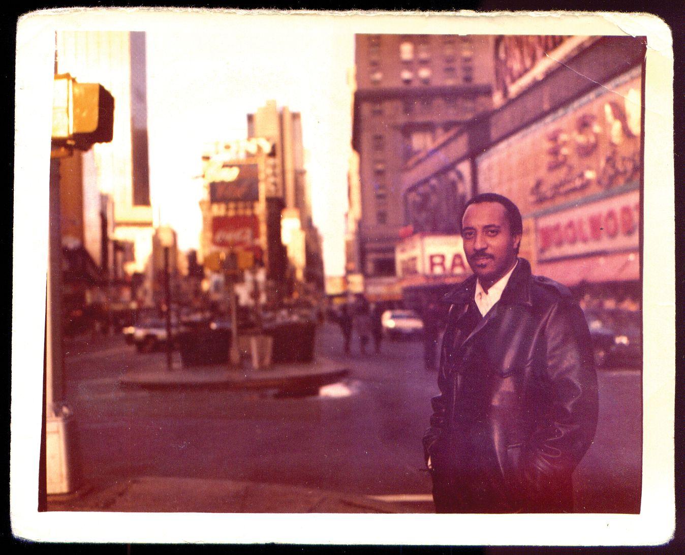 Mulatu toured the world - seen here in New York's Times Square in 1972