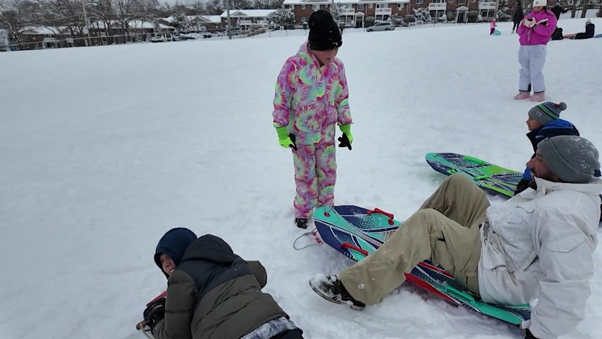 Storm aftermath: Slick roadways and sledding fanatics on Long Island