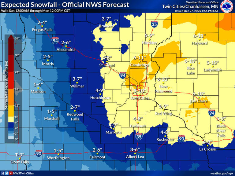 Winter storm warnings, blizzard warnings issued with snow set to hammer ...