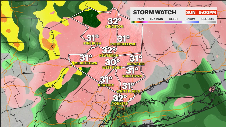 Freezing rain Sunday night in the Hudson Valley makes for messy morning ...