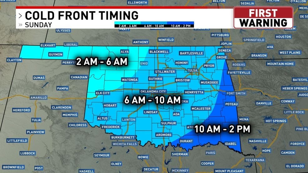 Winter returns Sunday thanks to a powerful cold front