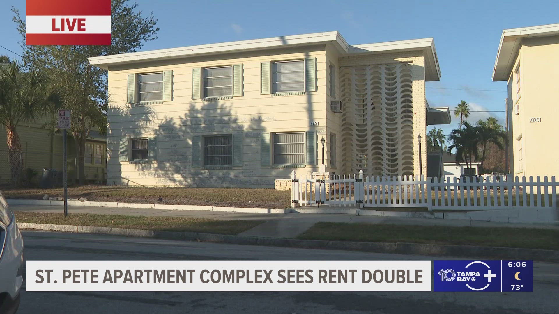 A St. Pete apartment complex will see its rent double after the new year