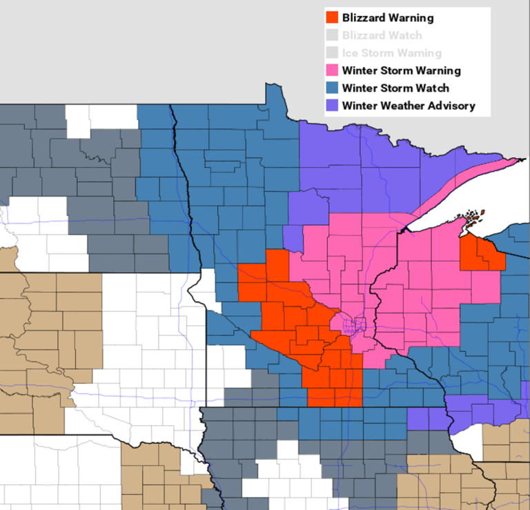 Winter storm warnings, blizzard warnings issued with snow set to hammer ...