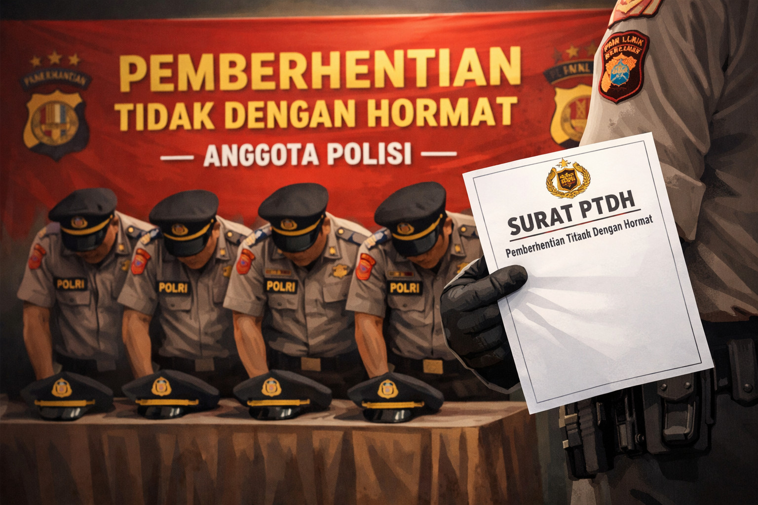 5 Anggota Polres Karawang Dipecat Tidak Hormat Akibat Pelanggaran Berat