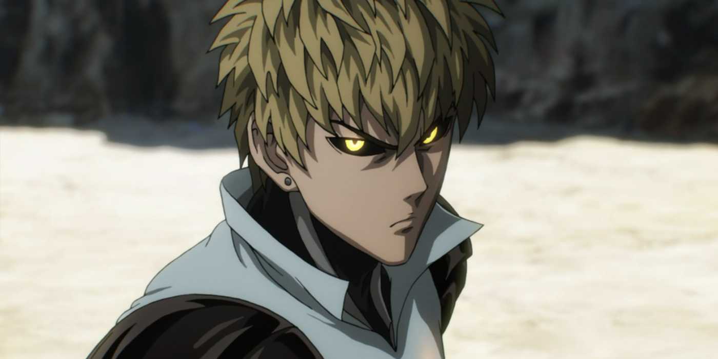 One-Punch Man's Genos looking serious.