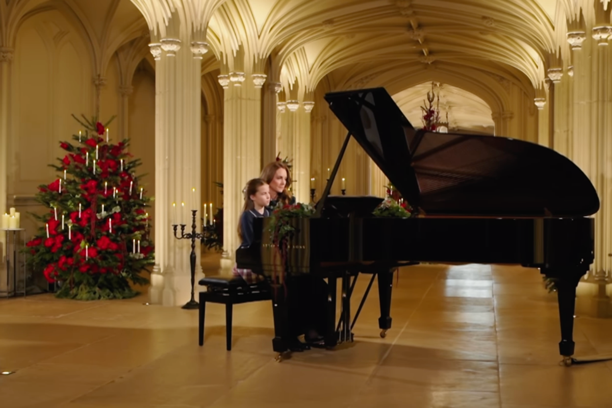 Watch: Princess of Wales and Princess Charlotte perform piano duet
