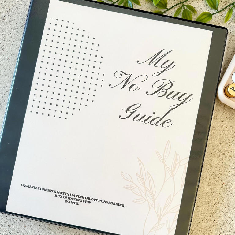 I'm saving for a house in 2026 and trying the 'no-buy' decluttering ...