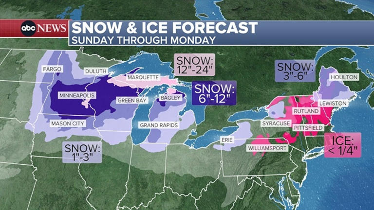 New winter storm heads for Midwest, Northeast with 40 million people on ...